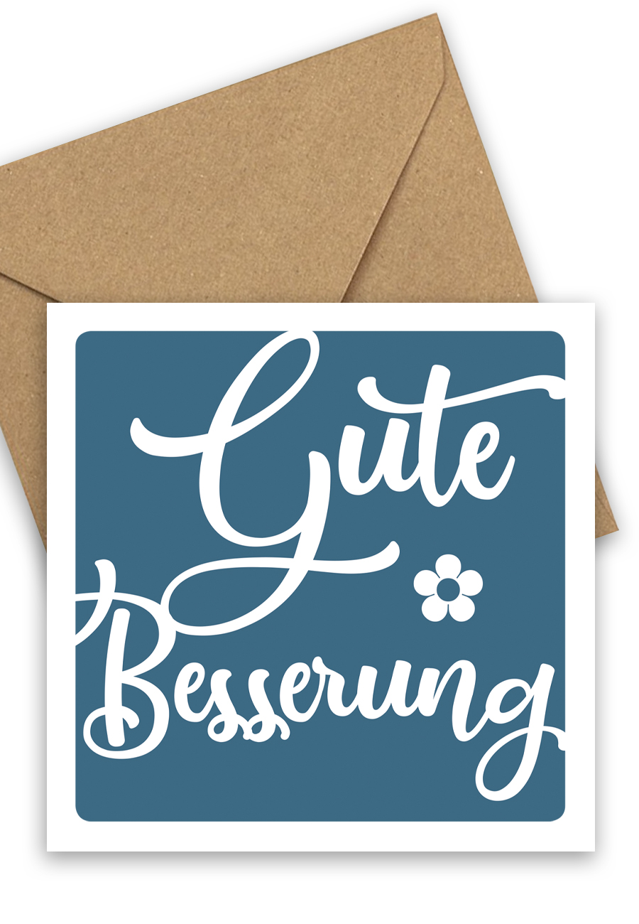 Grußkarte, Postkarte "Gute Besserung" • Hasenliebe - Der Laden