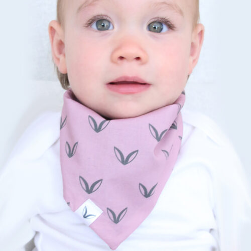 Baby-/Kinderschal Tuch Dreieckstuch, Spucktuch Rosa