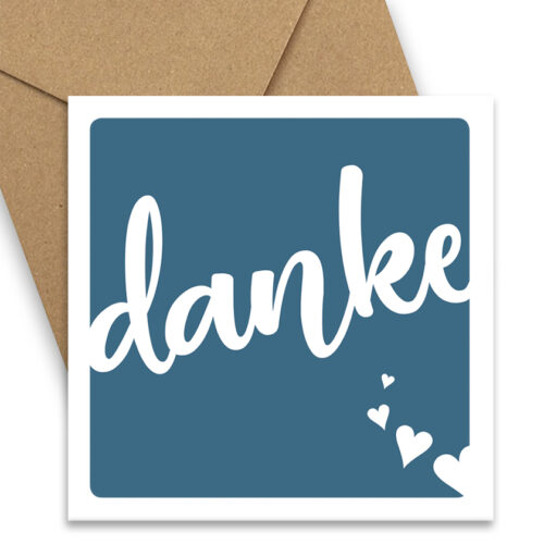 Grußkarte, Postkarte "Danke"
