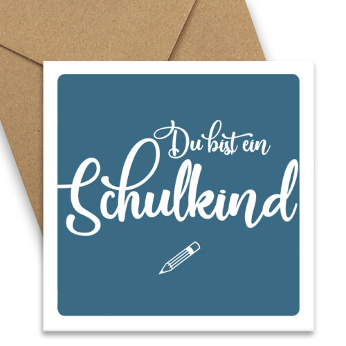 Grußkarte, Postkarte "Schulkind"